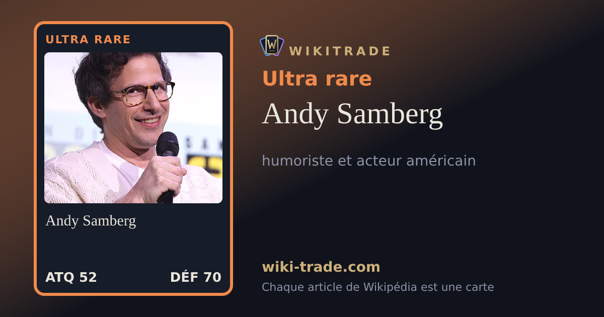 Andy Samberg — carte Ultra rare