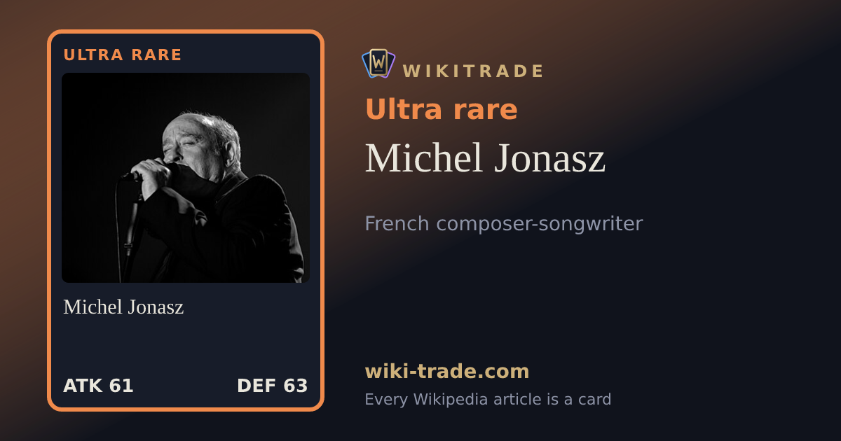 Michel Jonasz — Ultra rare card
