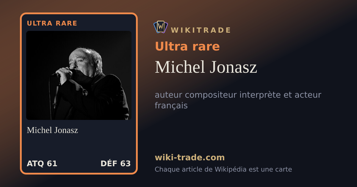 Michel Jonasz — carte Ultra rare