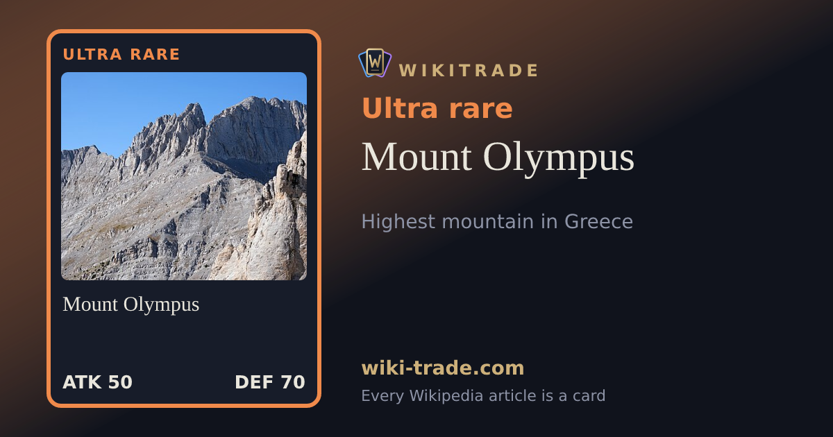 Mount Olympus — Ultra rare card