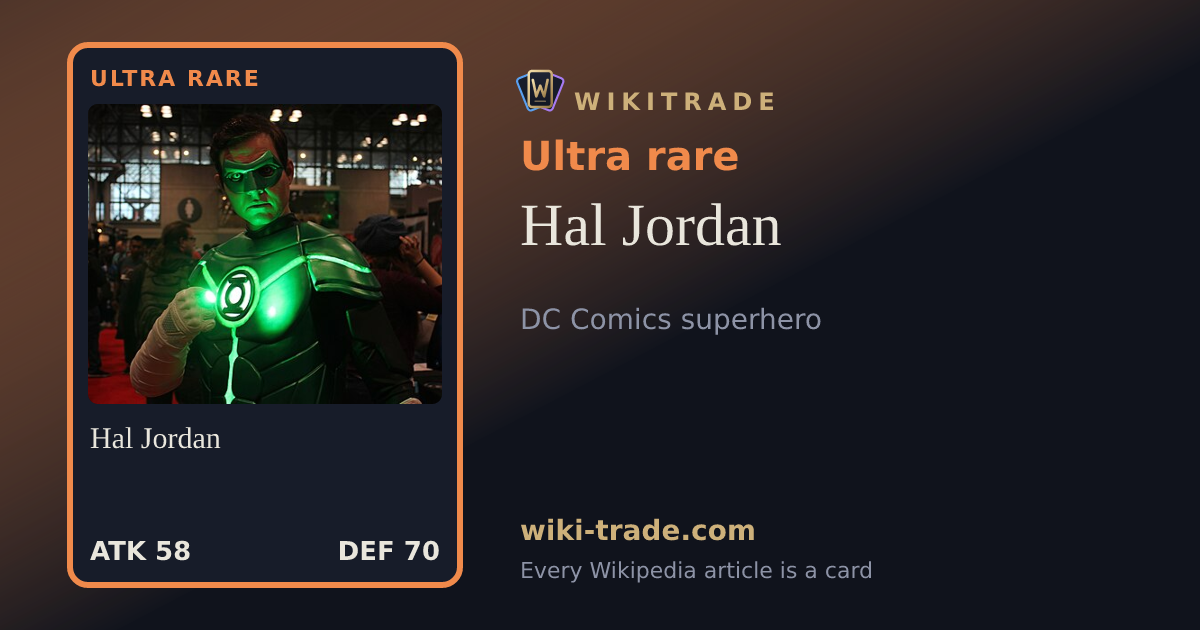 Hal Jordan — Ultra rare card