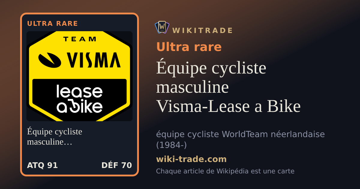 Équipe cycliste masculine Visma-Lease a Bike — carte Ultra rare