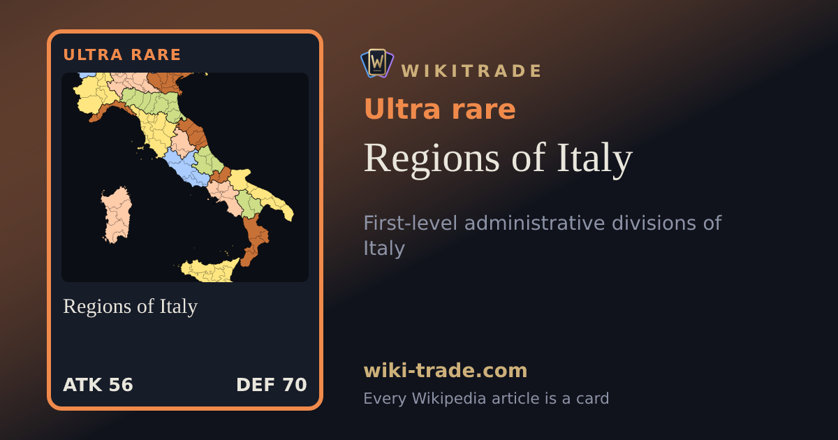 Regions of Italy — Ultra rare card