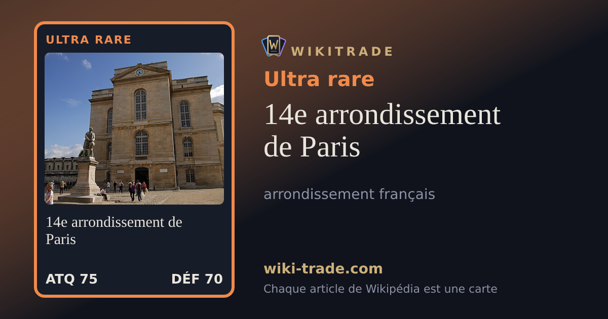 14e arrondissement de Paris — carte Ultra rare