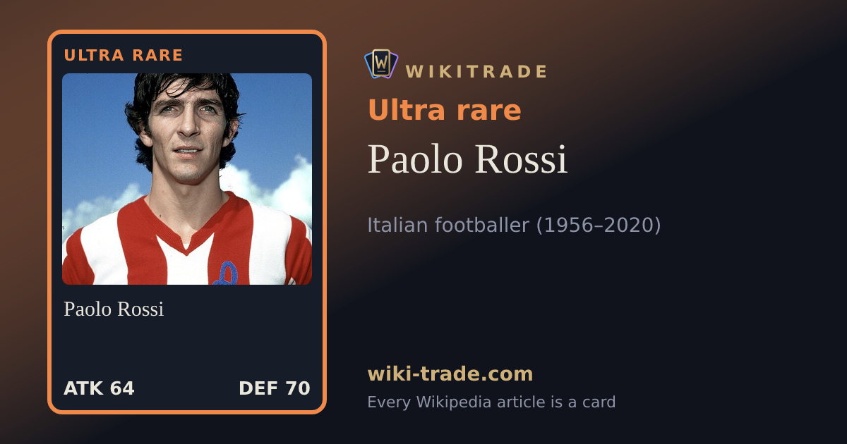 Paolo Rossi — Ultra rare card