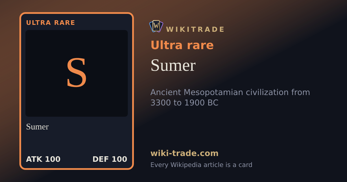 Sumer — Ultra rare card