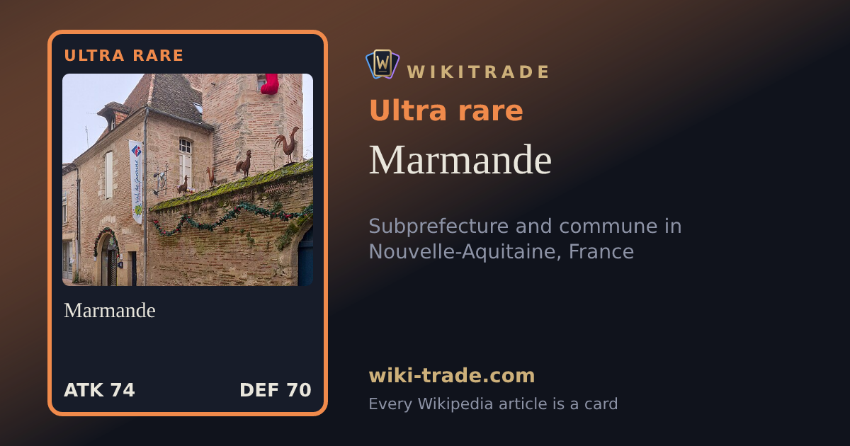 Marmande — Ultra rare card