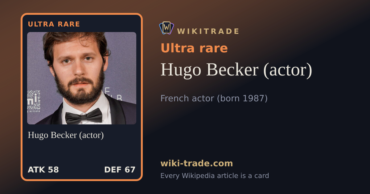 Hugo Becker (actor) — Ultra rare card