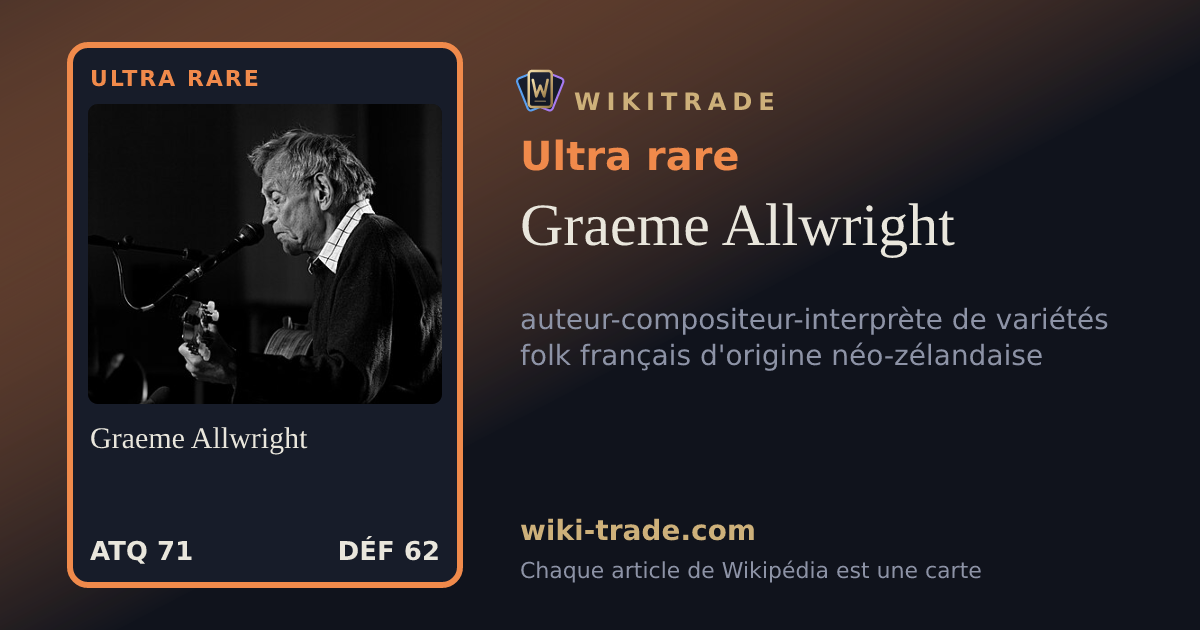 Graeme Allwright — carte Ultra rare