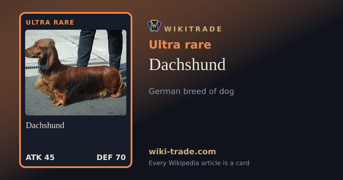 Dachshund — Ultra rare card