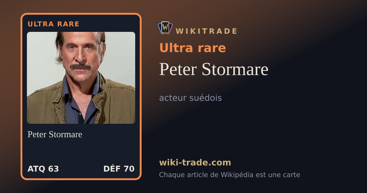 Peter Stormare — carte Ultra rare