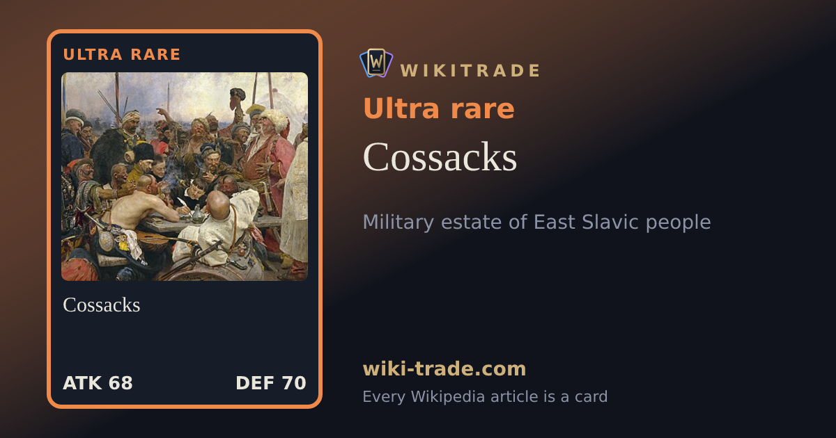 Cossacks — Ultra rare card