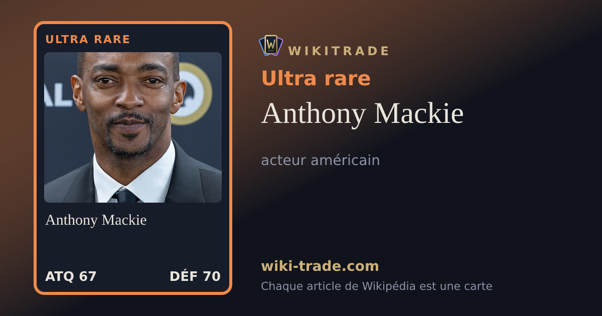 Anthony Mackie — carte Ultra rare