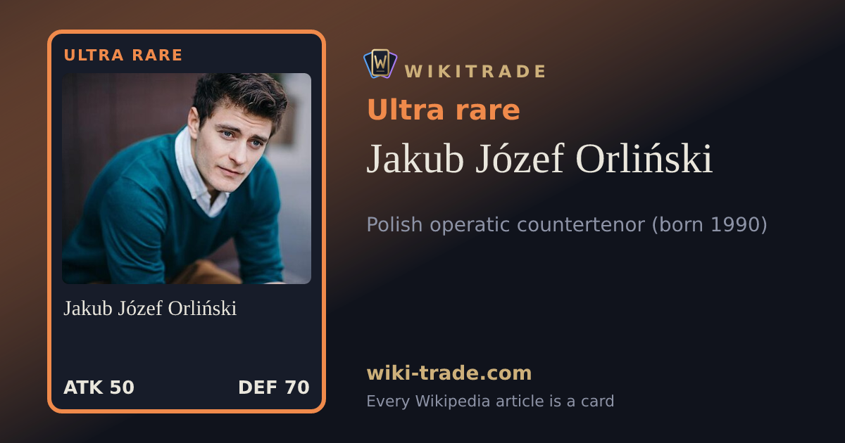 Jakub Józef Orliński — Ultra rare card