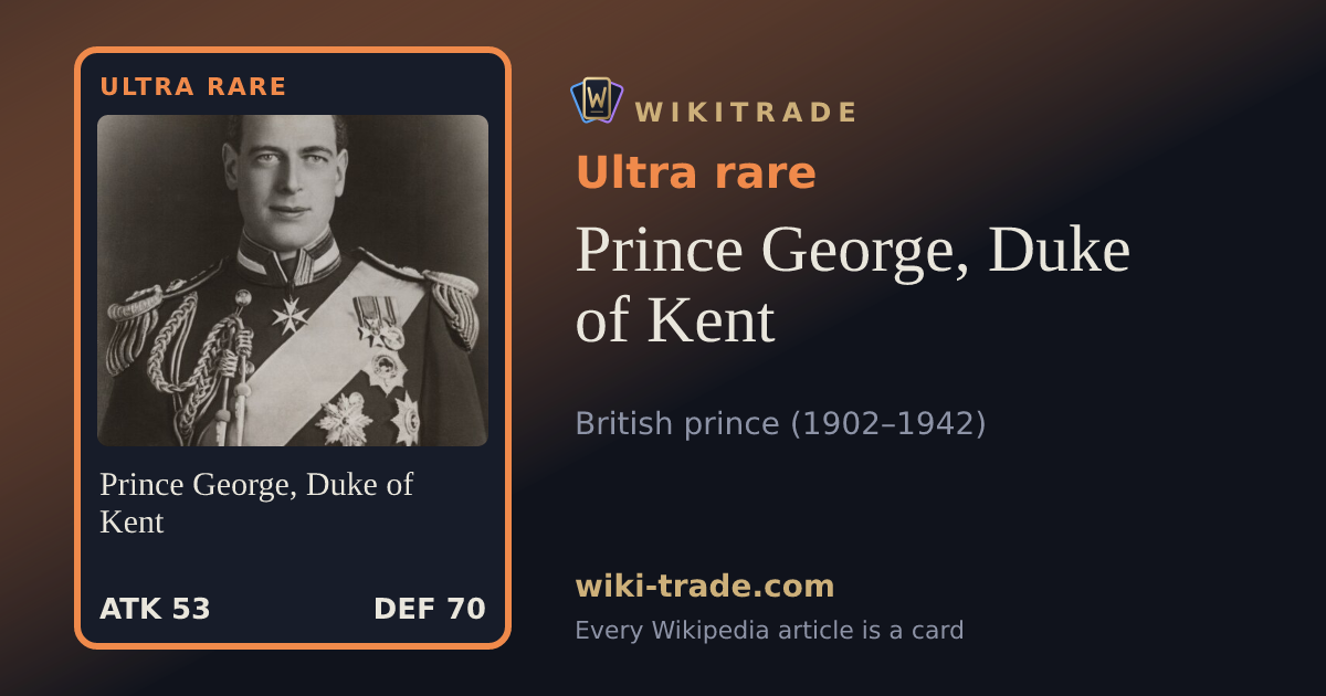 Prince George, Duke of Kent — Ultra rare card