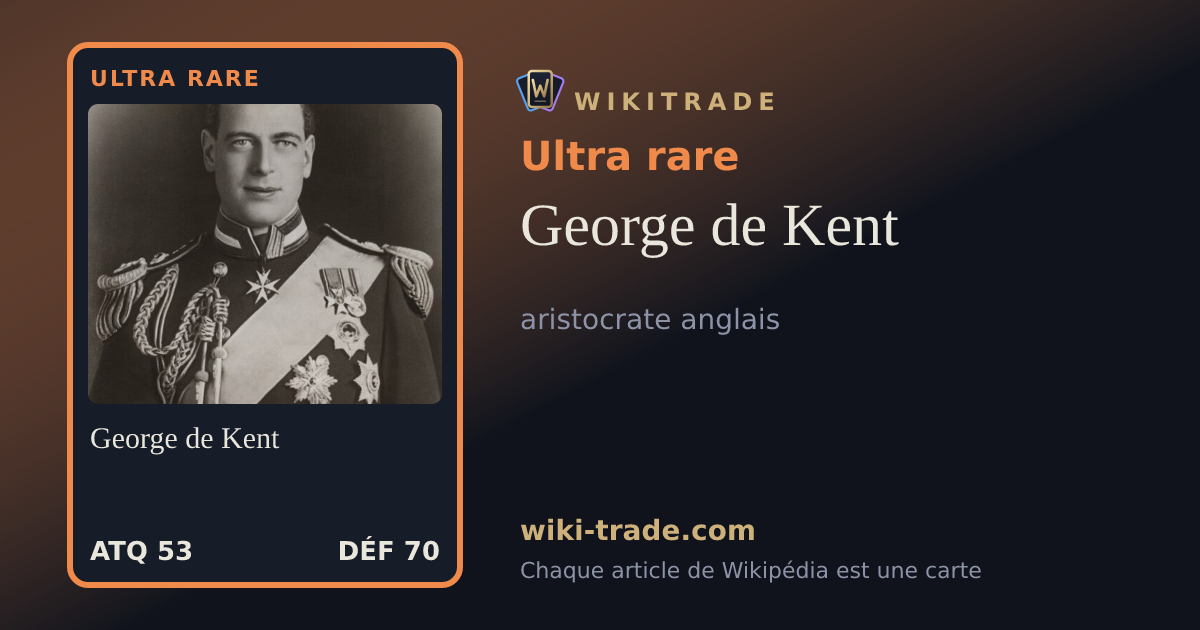 George de Kent — carte Ultra rare