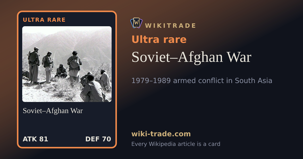 Soviet–Afghan War — Ultra rare card