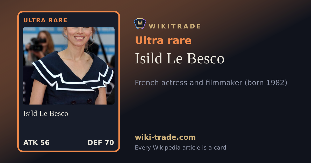 Isild Le Besco — Ultra rare card