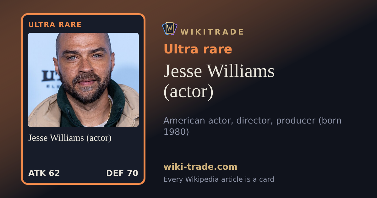 Jesse Williams (actor) — Ultra rare card