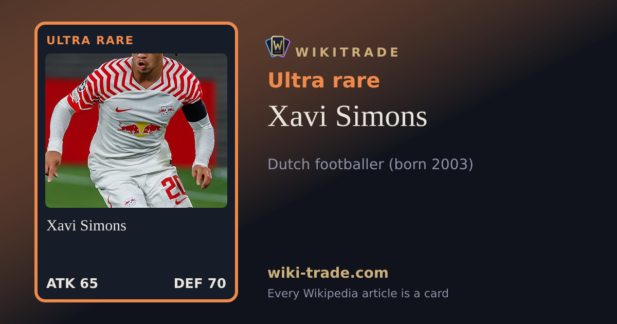 Xavi Simons — Ultra rare card