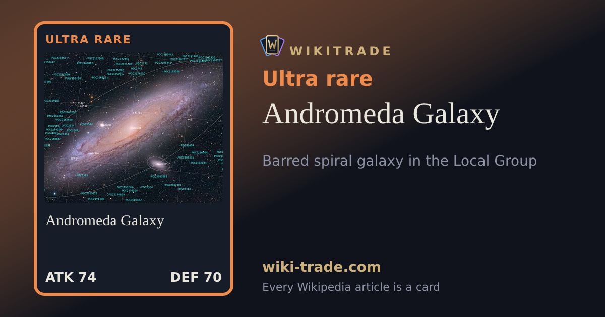 Andromeda Galaxy — Ultra rare card