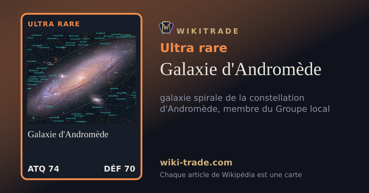 Galaxie d'Andromède — carte Ultra rare