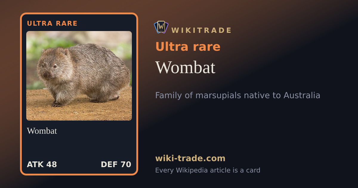 Wombat — Ultra rare card