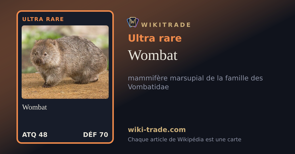 Wombat — carte Ultra rare