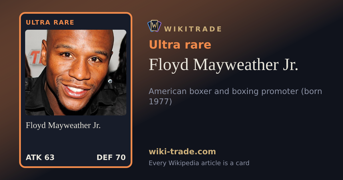Floyd Mayweather Jr. — Ultra rare card