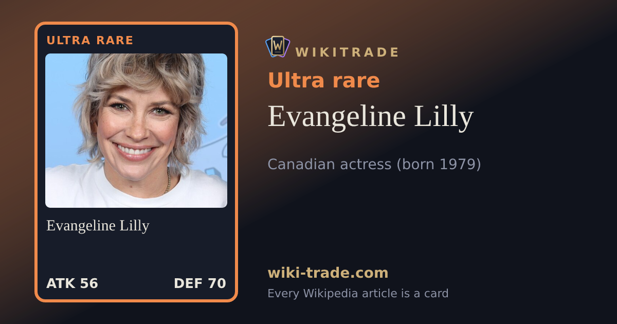 Evangeline Lilly — Ultra rare card