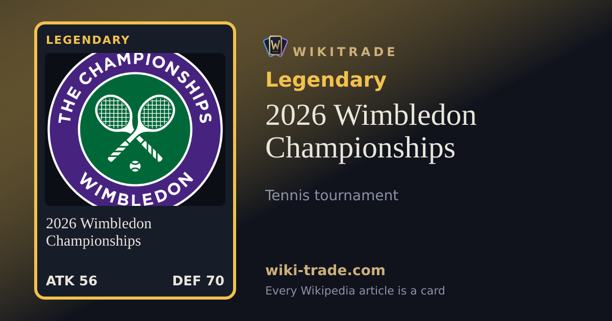 2026 Wimbledon Championships — Legendary card