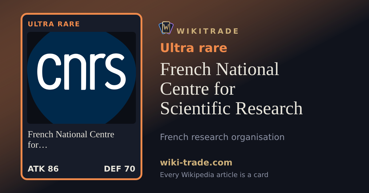French National Centre for Scientific Research — Ultra rare card