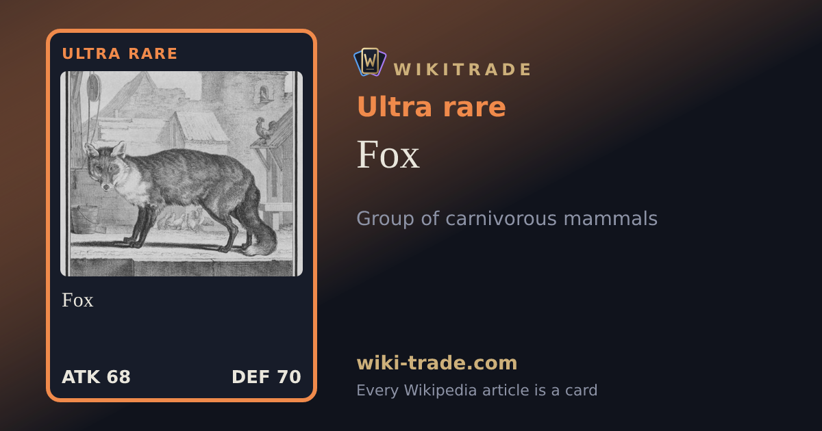 Fox — Ultra rare card