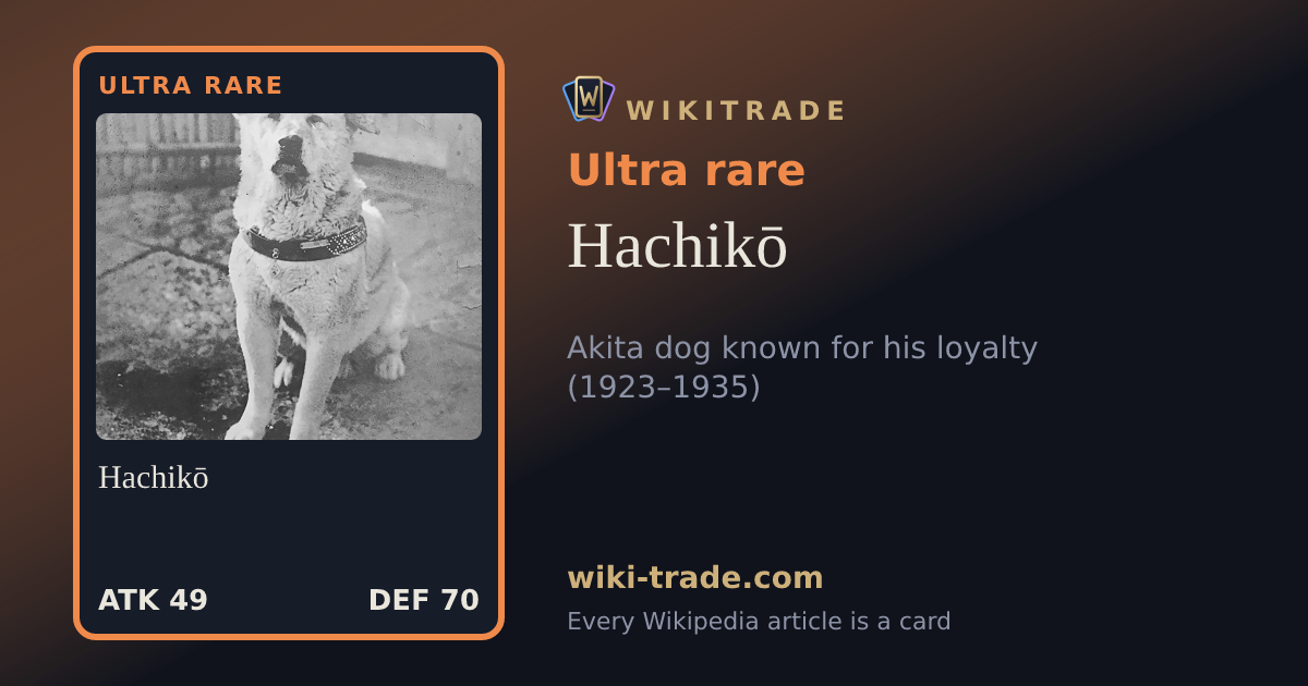 Hachikō — Ultra rare card