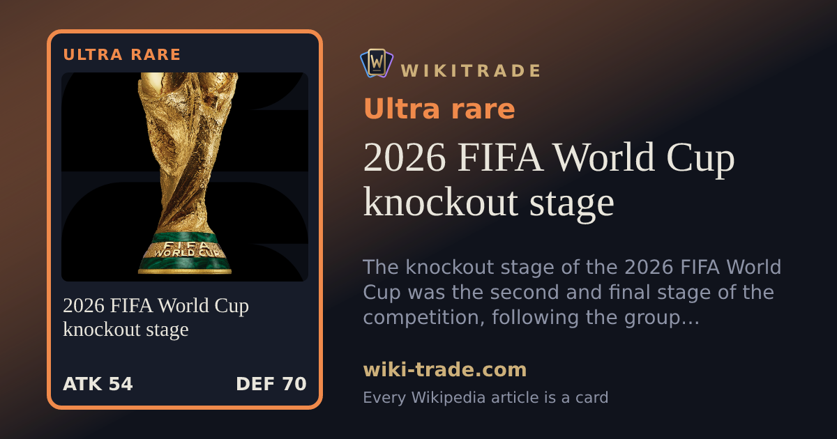 2026 FIFA World Cup knockout stage — Ultra rare card