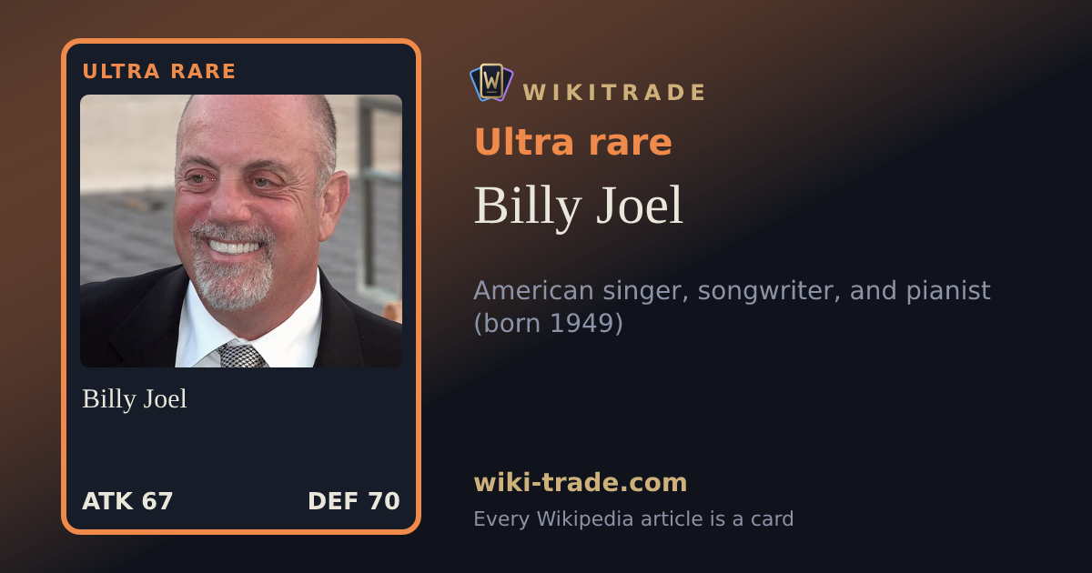 Billy Joel — Ultra rare card