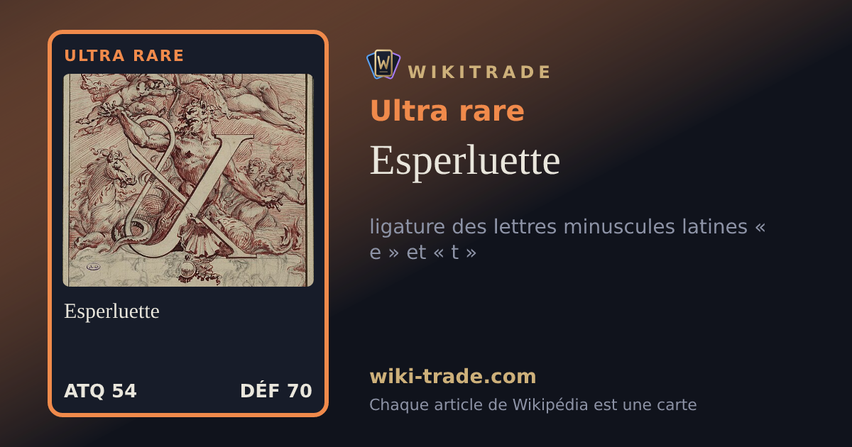 Esperluette — carte Ultra rare