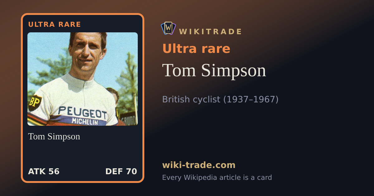Tom Simpson — Ultra rare card