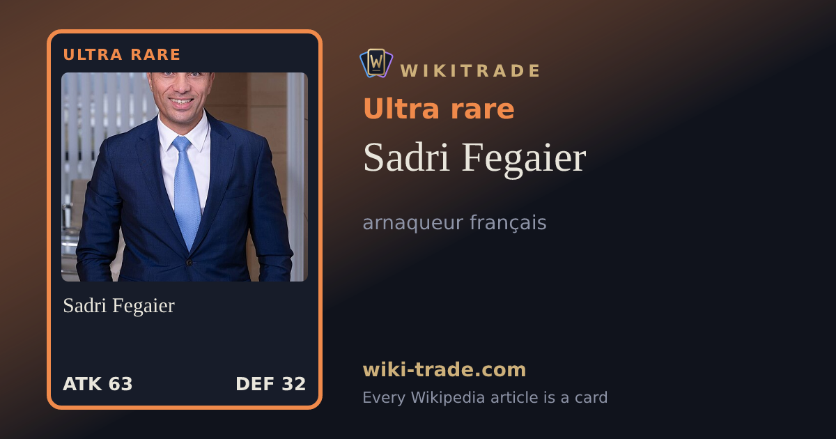 Sadri Fegaier — Ultra rare card