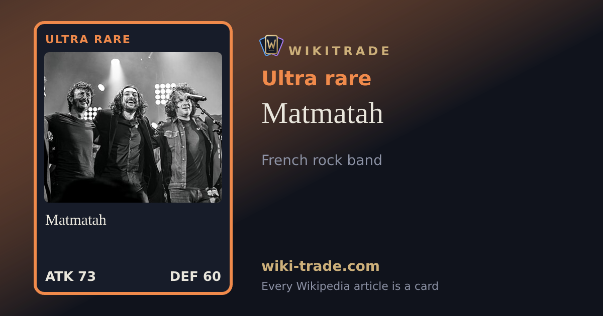 Matmatah — Ultra rare card