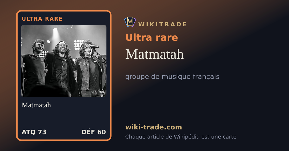 Matmatah — carte Ultra rare