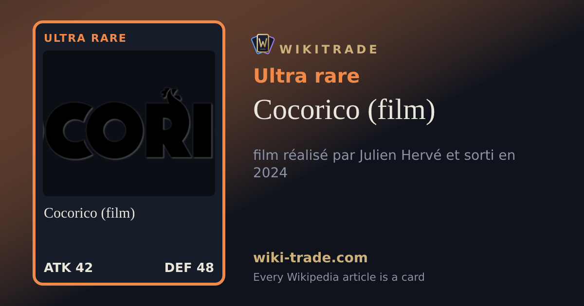 Cocorico (film) — Ultra rare card