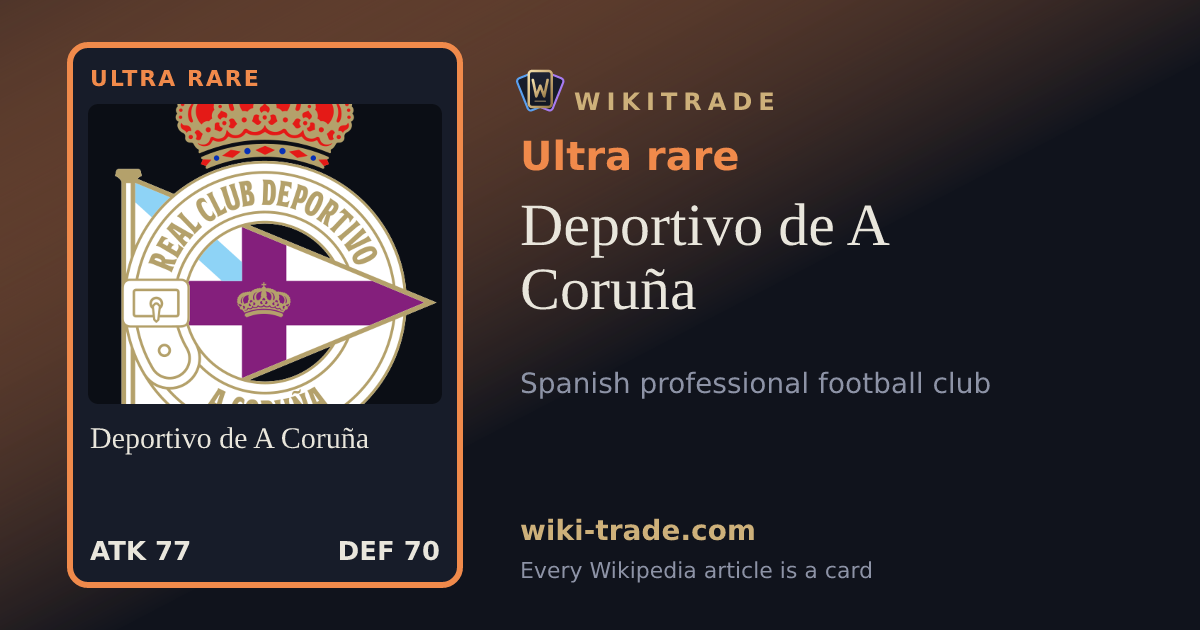 Deportivo de A Coruña — Ultra rare card