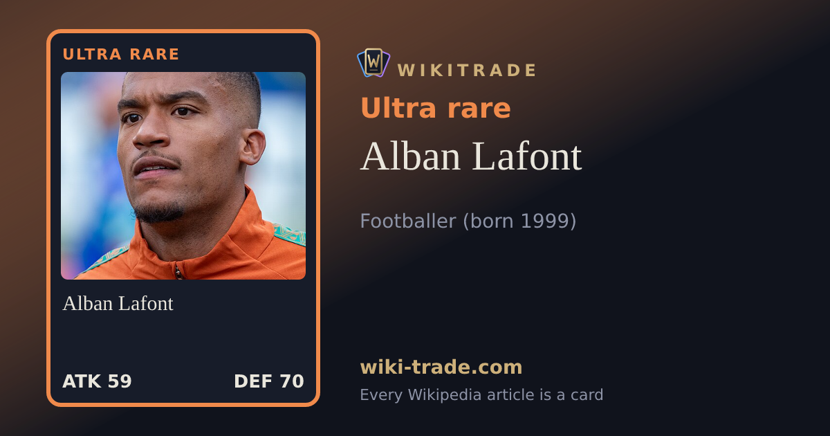 Alban Lafont — Ultra rare card