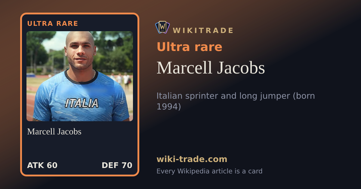 Marcell Jacobs — Ultra rare card
