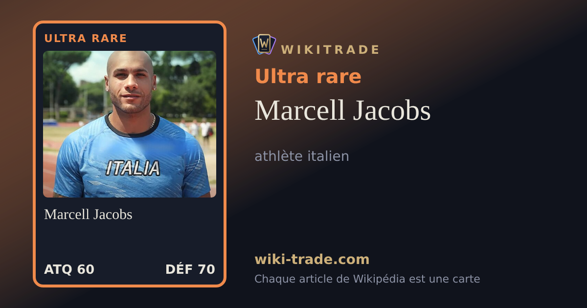 Marcell Jacobs — carte Ultra rare