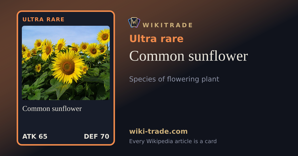 Common sunflower — Ultra rare card
