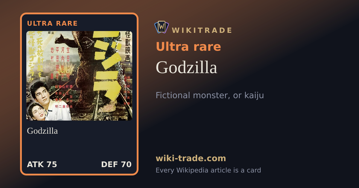 Godzilla — Ultra rare card