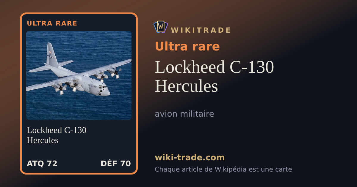 Lockheed C-130 Hercules — carte Ultra rare