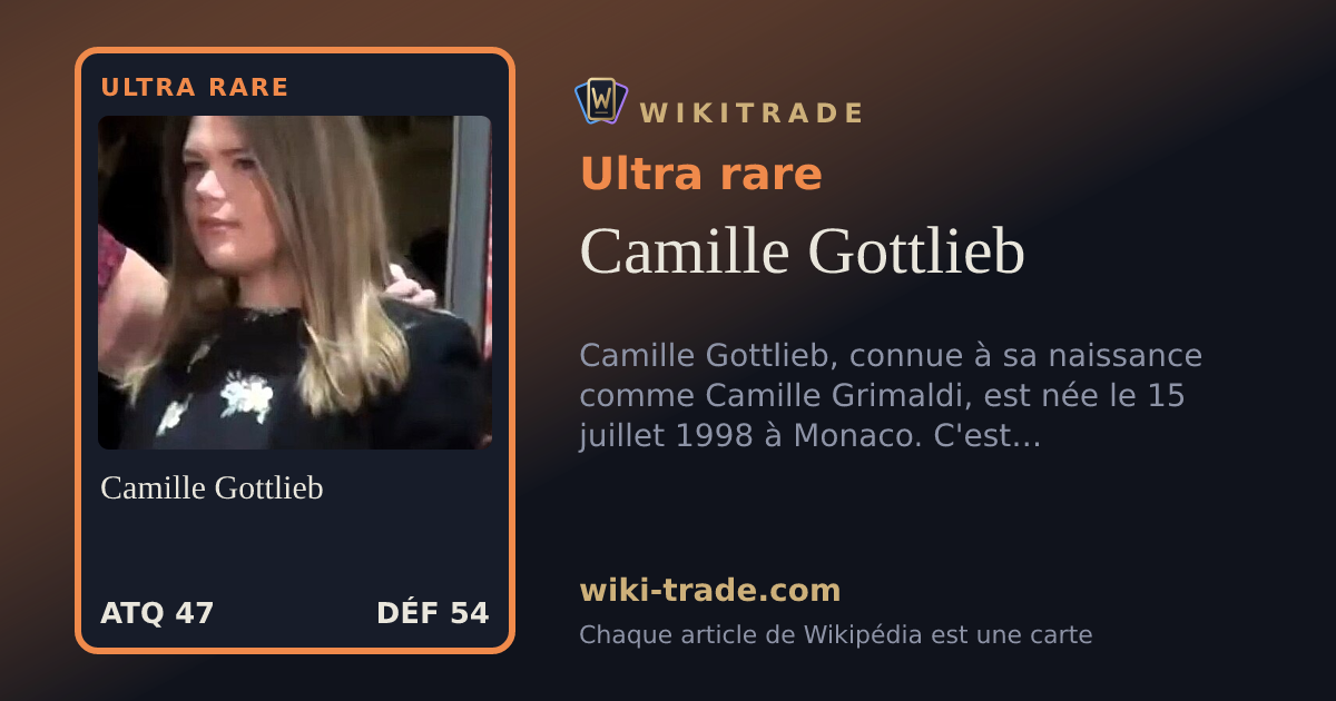 Camille Gottlieb — carte Ultra rare